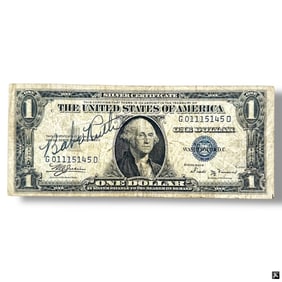 Babe Ruth Signed 1 Dollar Bill 1935