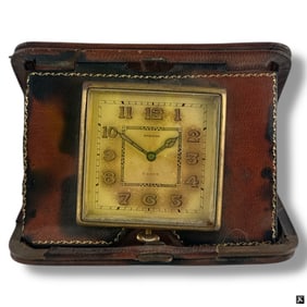 Antique Eterna 8 Day Travel Clock