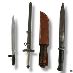 4 20th C Daggers including USMC, Nazi