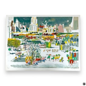 Dong Kingman Lithograph, Central Park NYC,ed 250