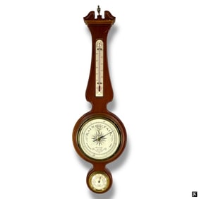 Vintage Airguide Wall Thermometer Barometer