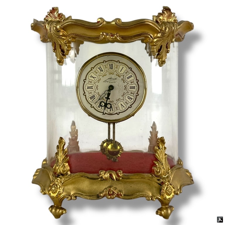 Vintage Baroque Style German Table Clock (1 of 5)