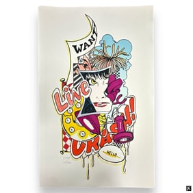 John "Crash" Matos Color Silkscreen "Wanted 1989"