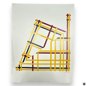 Jim Jacobs Screenprint Folded NYC I Mondrian