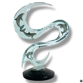 Dan Medina Lucite Sculpture "Symphony"