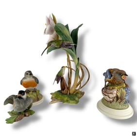 4 Boehm Porcelain Bird Figurines