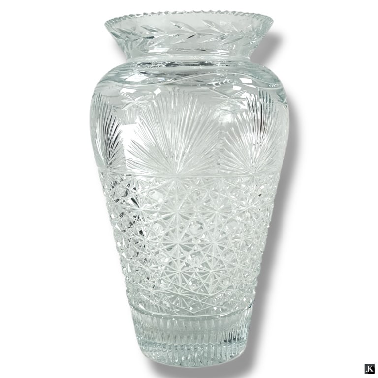 Extra Large Cut Glass Vase (1 of 3)