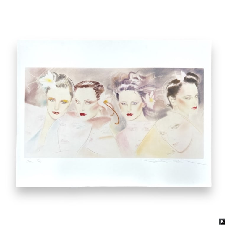 Pater Sato Color Lithograph "Faces" AP (1 of 4)