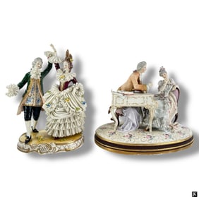 Four Vintage German Porcelain Figurines