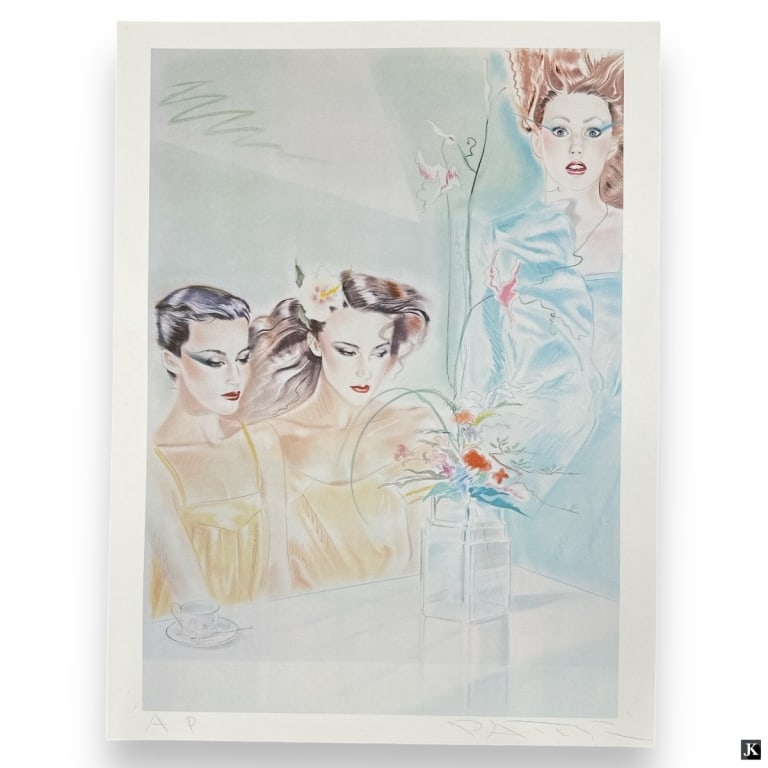 Pater Sato Color Lithograph "Flower" A.P. (1 of 4)