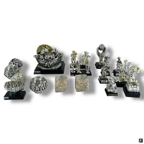 18 Israel Judaica 925 Souvenir Figurines
