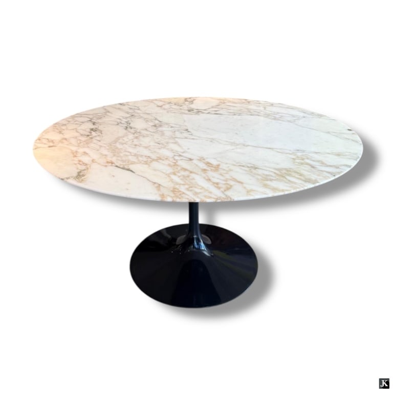 Knoll Saarinen White Tulip Marble Top Dining Table (1 of 8)