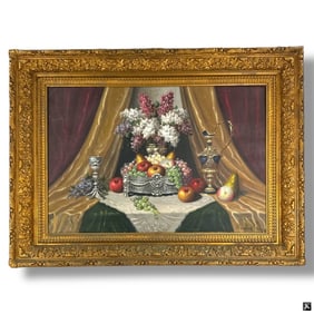 European School Oil on Canvas "Still Life"