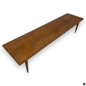 Mid Century Modern Wood Bench