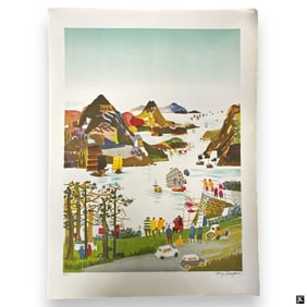 Dong Kingman, 19 Color Lithos "Yellow River"
