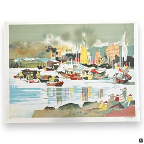 Dong Kingman, 14 Color Lithos "Hong Kong Bay"