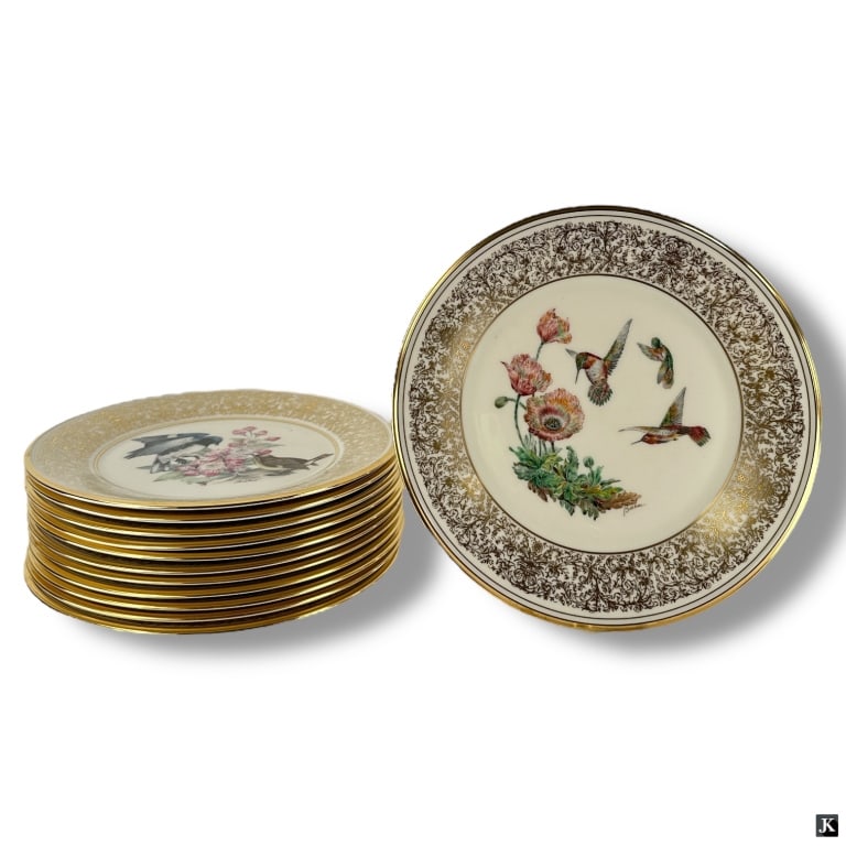 12 Lenox Boehm Bird Porcelain Plates (1 of 4)