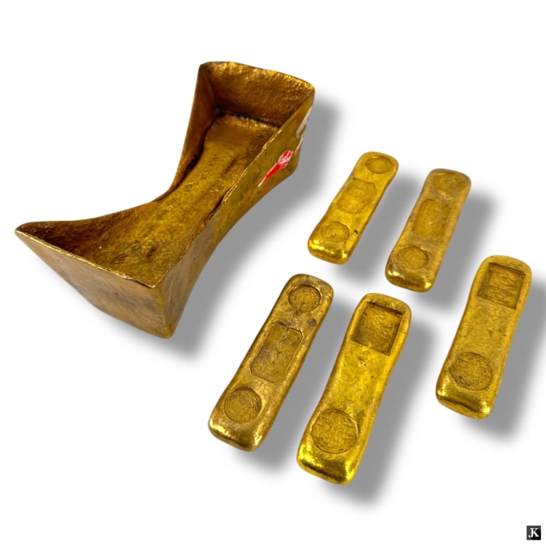 6 Decorative Chinese Sycee, Ingots (1 of 4)