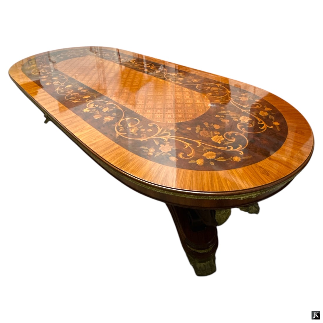 Palace Size Bronze Mounted French Style Table (1 of 6)