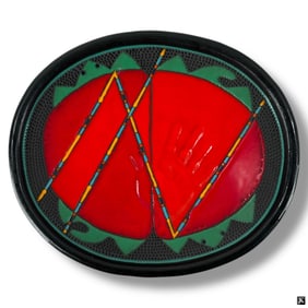Richard St. John Clay Mesa Native American Plate