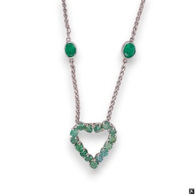 14K Emerald Necklace