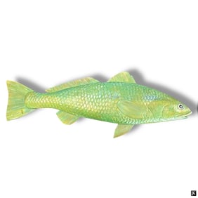 Large Decorative "FishTales" Wooden Wall Mount.