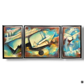 Juan Ramirez Cotrino Mixed Media/CanvasTriptych