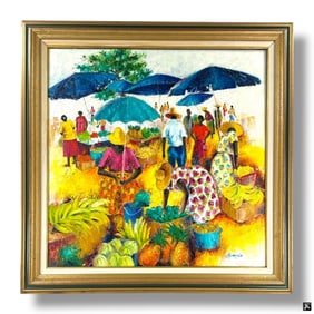 Joel Champale Oil/Canvas "Fort de France"