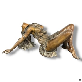 Contemporary Erotica Bronze "Woman in Repose"