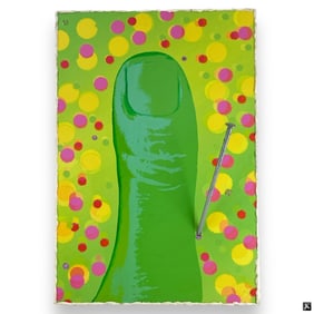 Daisy Papp (USA 20th/21st) Mixed Media Finger Nail