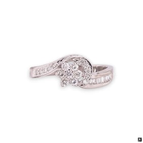 0.50ct Diamond Ring Set In 14K White gold