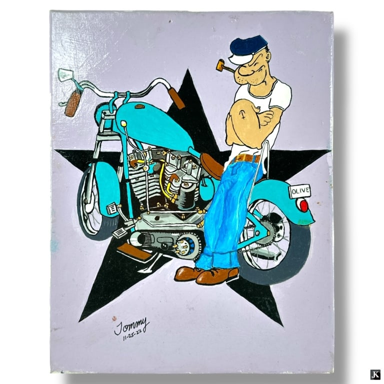 Tommy - Pop-Art Oil on Canvas "Popeye" (1 of 4)