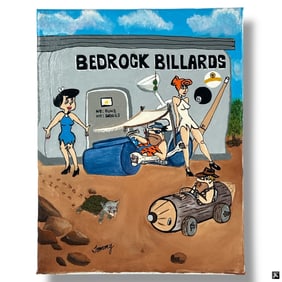 Tommy - Pop-Art Oil on Canvas "Bedrock"
