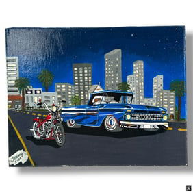 Tommy - Pop-Art Oil on Canvas "65 Chevy P/U"