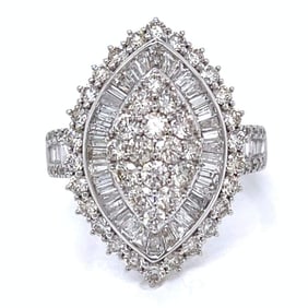 18K White Gold 2.26 Ct. Diamond Ring
