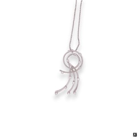 18K Necklace & Diamond Pendant