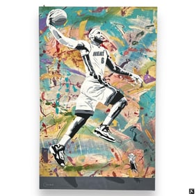 Jim Ceravolo Acrylic/Canvas "LeBron James"