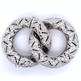 18K White Gold 3.50 Ct. Diamond Clasp