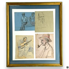 Hildegarde Hamilton (USA 1898-1970) 4 Sketches