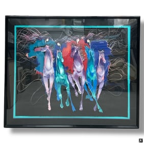 Bonny Leibowtiz LARGE Color Serigraph "5 Horses"