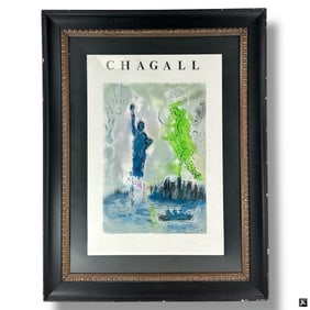 Marc Chagall Framed Poster "Statue of Liberty"