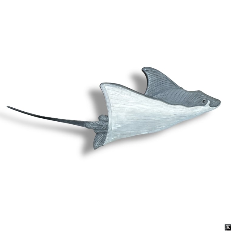 Vintage Decorative "FishTales" Wooden Wall Mount (1 of 3)