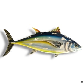 Vintage Decorative "FishTales" Wooden Wall Mount.