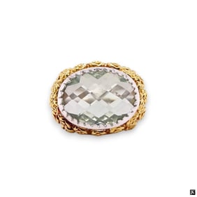 18K Gem Stone Ring