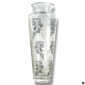 Vetro Soffiato A Bocca Silk Screened Glass Vase