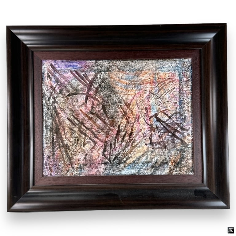 Rolph Scarlett (USA 1889-1984) Oil On Canvas: Rolph Scarlett (AMERICAN / NEW YORK / CALIFORNIA / CANADA, 1889 - 1984) oil painting on canvas depicting an Avant Garde Movement abstract scene. Signed to lower right. Mounted in a wooden frame. Canva