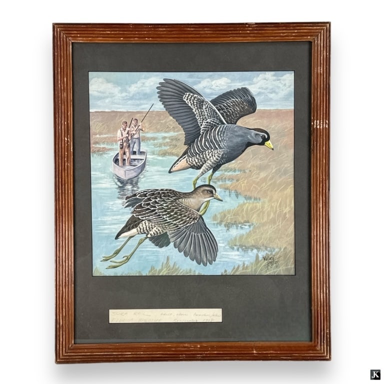 Wallace Hughes (USA B1918) "Sora Rail" Illustratio (1 of 6)