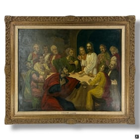 Jose Yepez Arteaga Oil on Canvas, The Last Supper