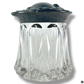 Art Nouveau Glass Tobacco Jar