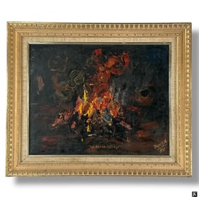 Jose Yepez Arteaga Oil/Canvas, Dance of the Fire